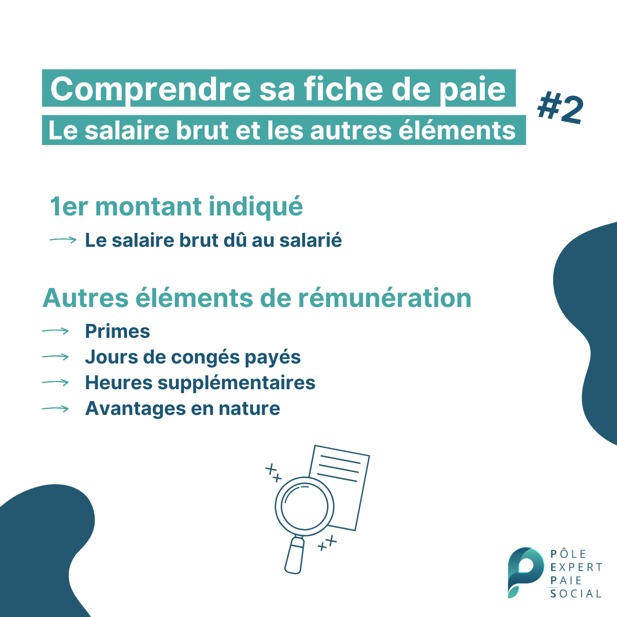 Explication fiche de paie salaire brut