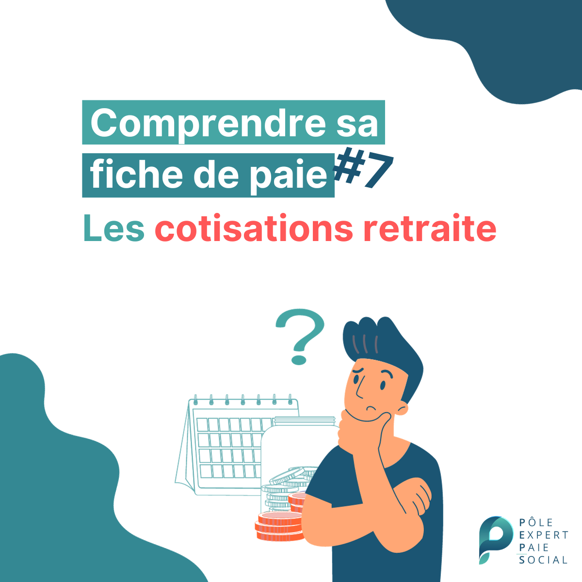 Dessin d'une personne souriante sur le sujet de comprendre cotisation retraite