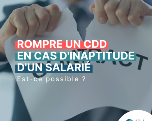 Rupture CDD salarié inapte