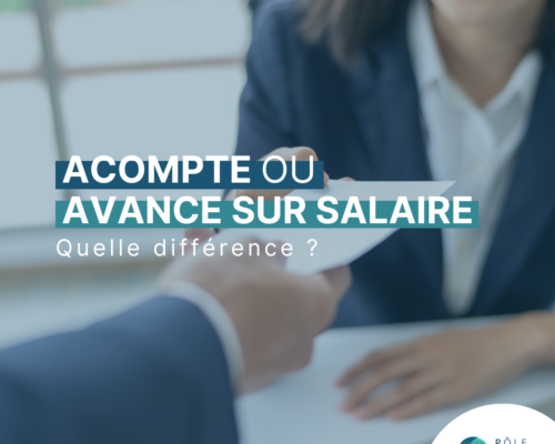 Acompte et avance sur salaire
